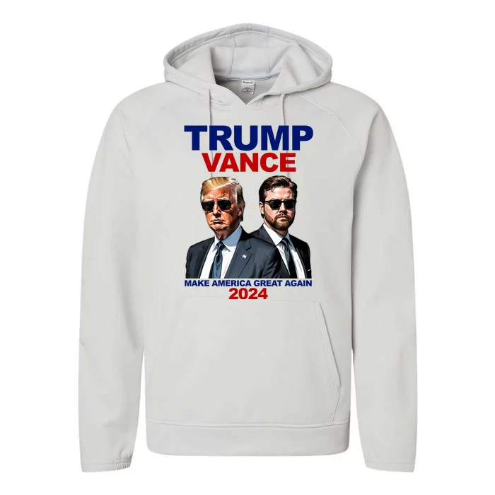 Trump Vance Make America Great Again 2024 Republican Performance Fleece Hoodie