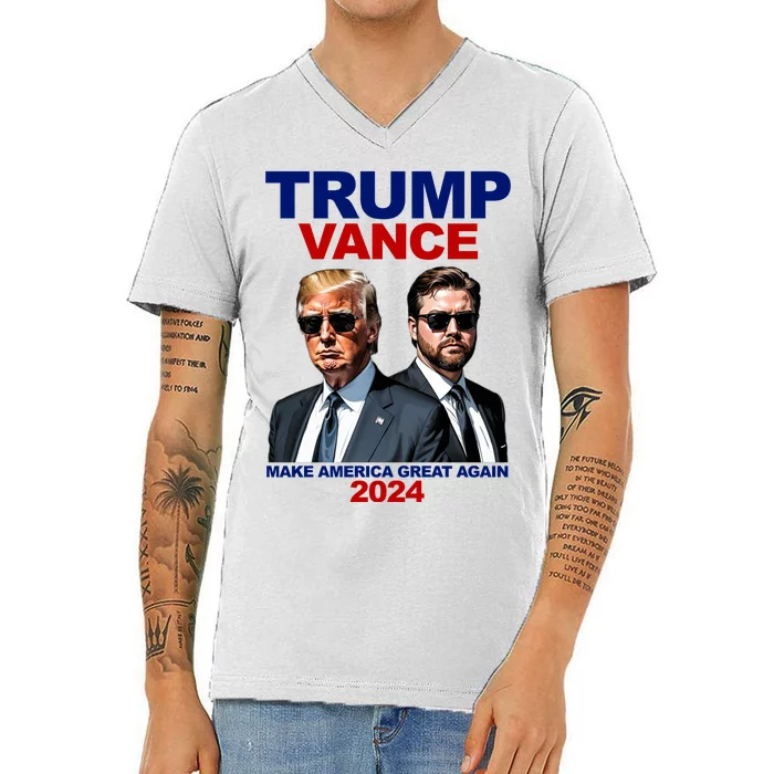 Trump Vance Make America Great Again 2024 Republican V-Neck T-Shirt