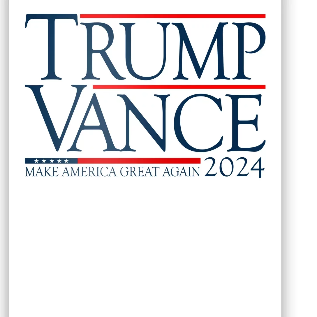 Trump Vance Make America Great Again 2024 Election Poster