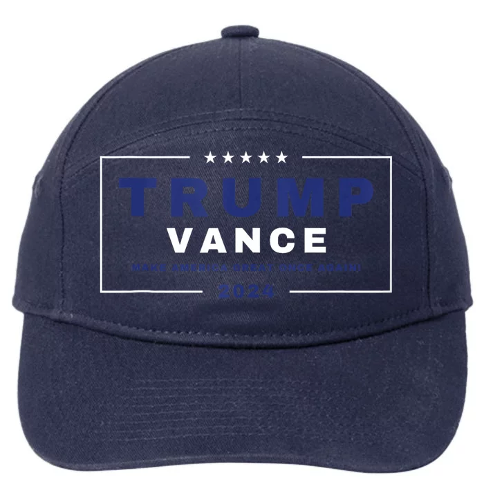 Trump Vance Make America Great Once Again 7-Panel Snapback Hat