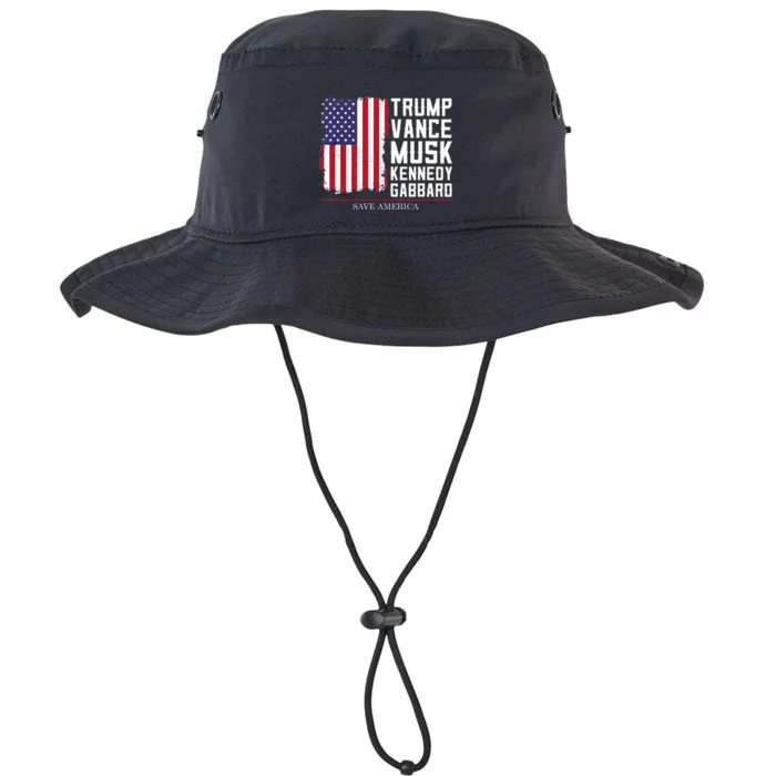 Trump Vance Musk Kennedy Gabbard 2024 Save America Legacy Cool Fit Booney Bucket Hat