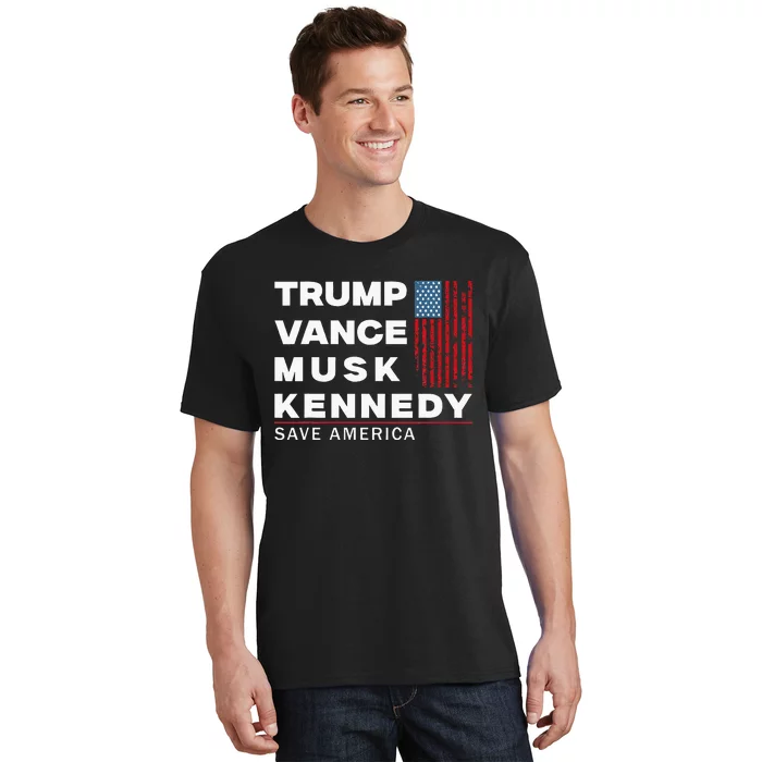 Trump Vance Musk Kennedy Save America 2024 T-Shirt