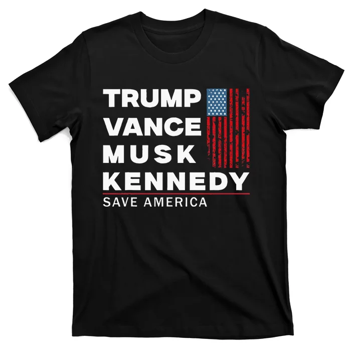 Trump Vance Musk Kennedy Save America 2024 T-Shirt