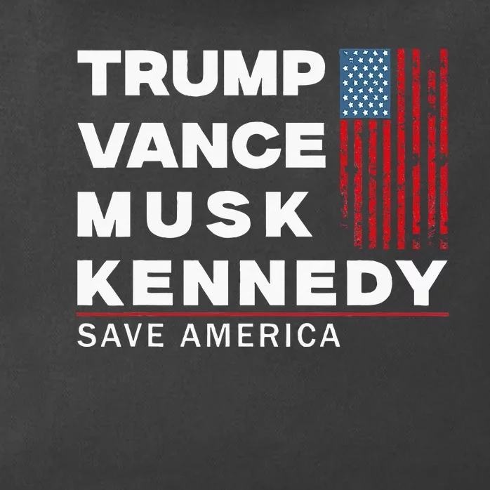 Trump Vance Musk Kennedy Save America 2024 Zip Tote Bag