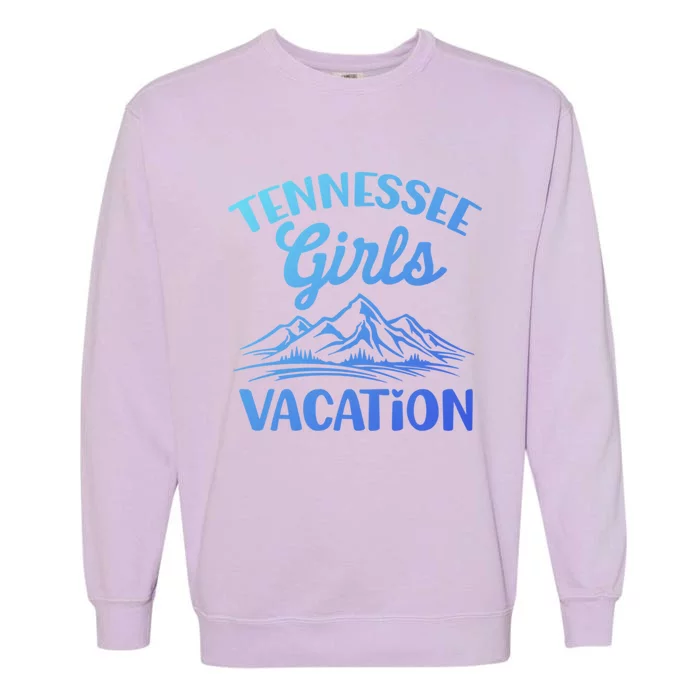 Tennessee Vacation Mountain Memories Vacation Gift Garment-Dyed Sweatshirt