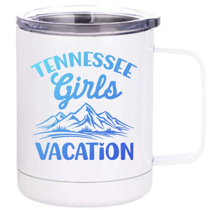 Tennessee Vacation Mountain Memories Vacation Gift Front & Back 12oz Stainless Steel Tumbler Cup