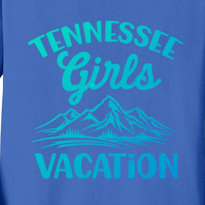 Tennessee Vacation Mountain Memories Vacation Gift Kids Long Sleeve Shirt