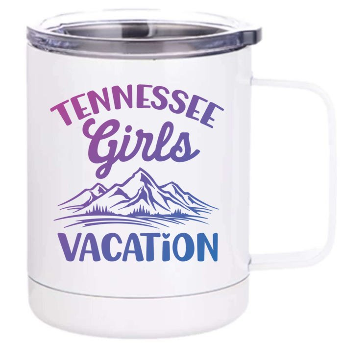 Tennessee Vacation Mountain Memories Vacation Gift Front & Back 12oz Stainless Steel Tumbler Cup