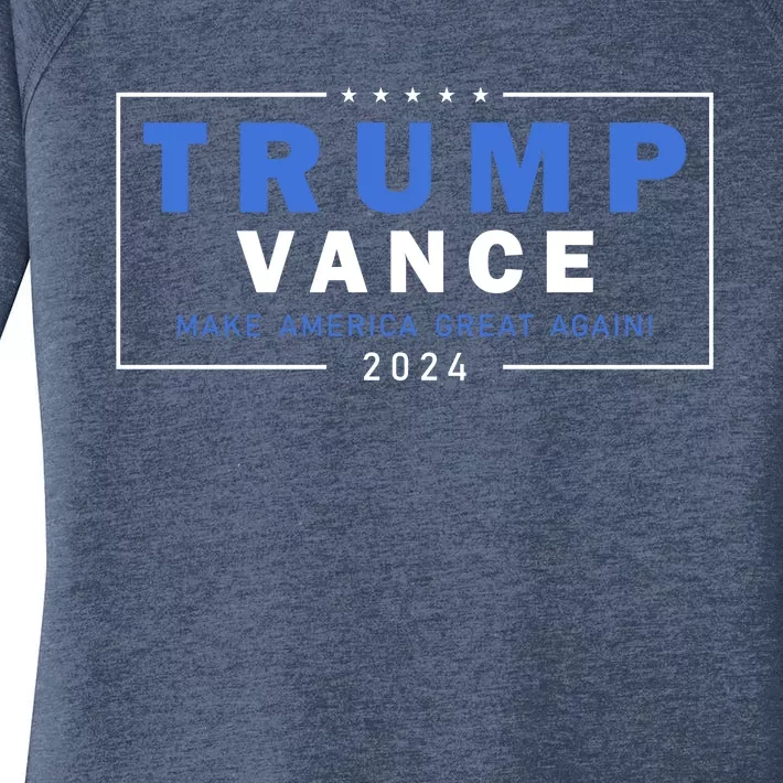 Trump Vance Make America Great Again 2024 Usa Women's Perfect Tri Tunic Long Sleeve Shirt