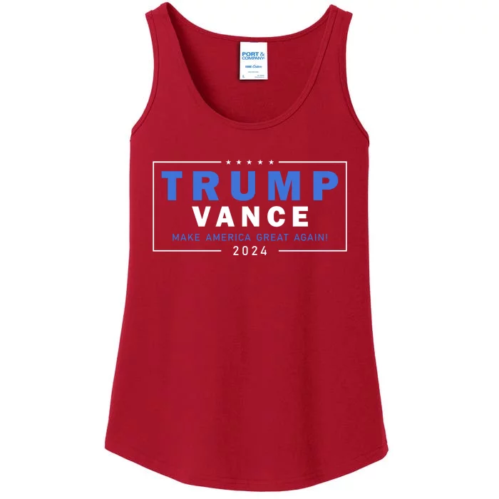 Trump Vance Make America Great Again 2024 Usa Ladies Essential Tank