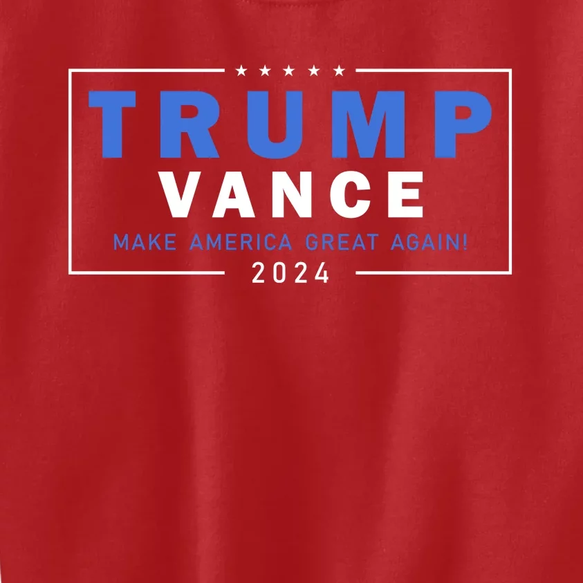 Trump Vance Make America Great Again 2024 Usa Kids Sweatshirt