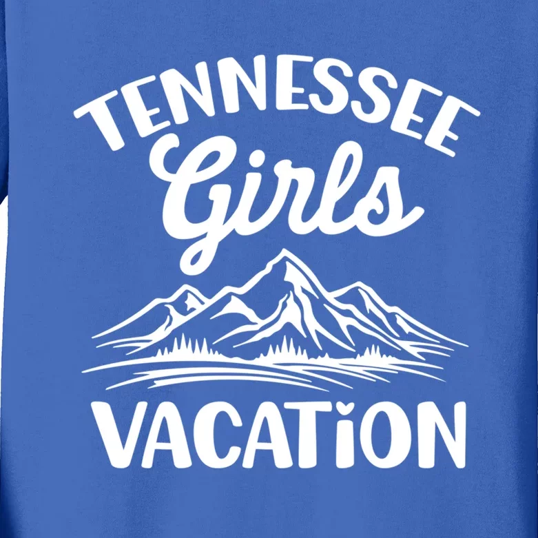 Tennessee Vacation Mountain Memories Vacation Gift Kids Long Sleeve Shirt