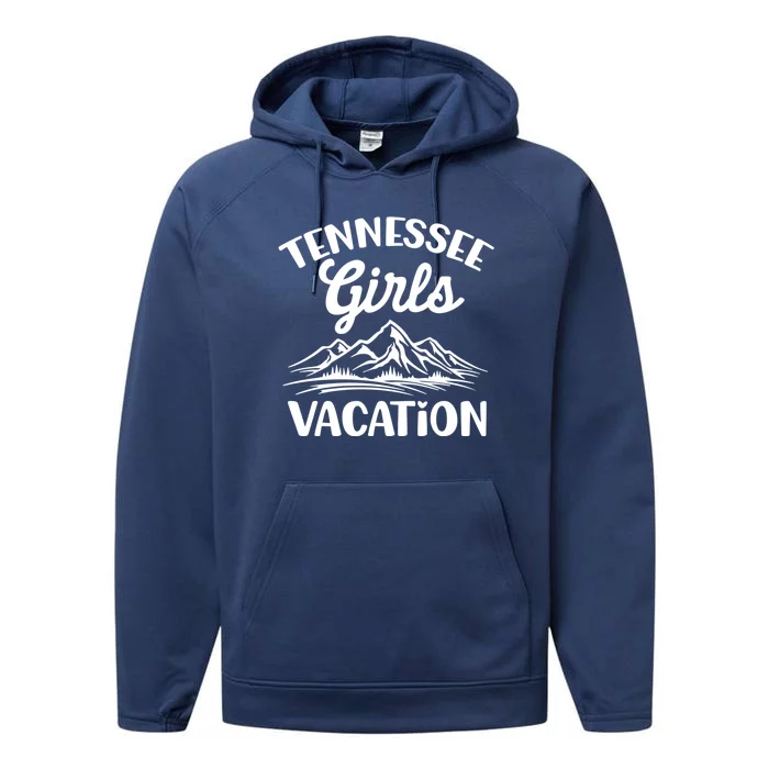 Tennessee Vacation Mountain Memories Vacation Gift Performance Fleece Hoodie