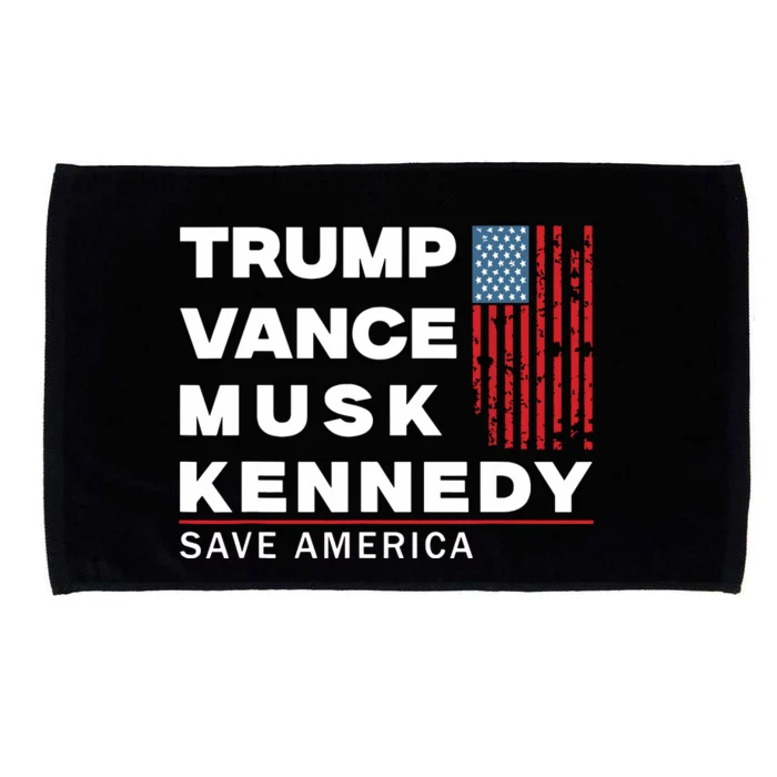 Trump Vance Musk Kennedy Save America 2024 Microfiber Hand Towel