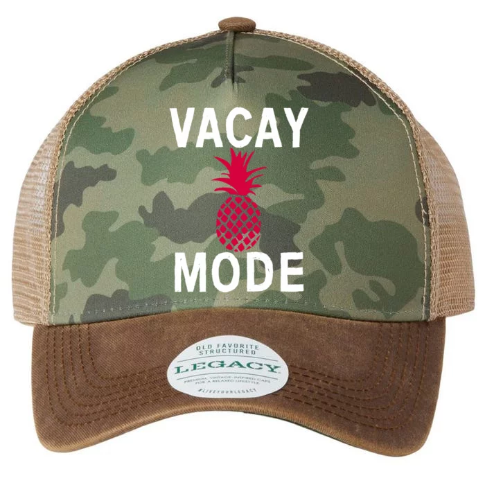 Tropical Vacation Mode Beach Vacation Vacay Mode Funny Gift Legacy Tie Dye Trucker Hat