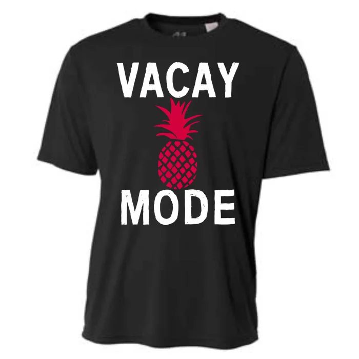 Tropical Vacation Mode Beach Vacation Vacay Mode Funny Gift Cooling Performance Crew T-Shirt