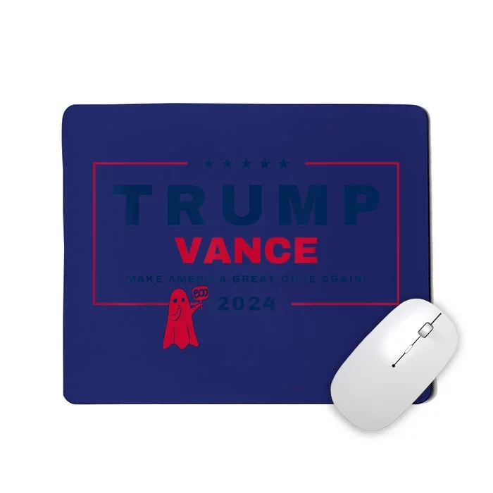 Trump Vance Make America Great Again Funny Boo Halloween Mousepad