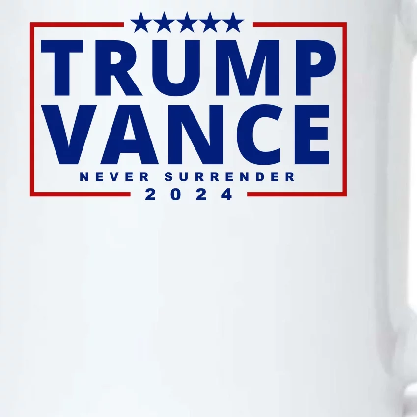 Trump Vance Never Surrender 2024 Politcal Black Color Changing Mug