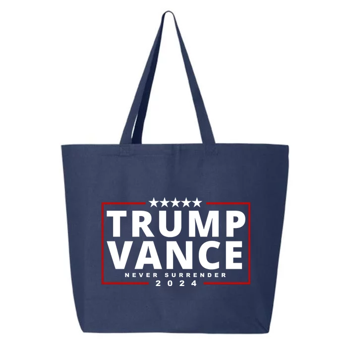 Trump Vance Never Surrender 2024 Politcal 25L Jumbo Tote