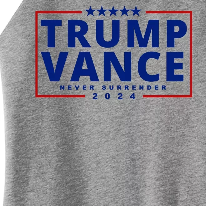 Trump Vance Never Surrender 2024 Politcal Women’s Perfect Tri Rocker Tank