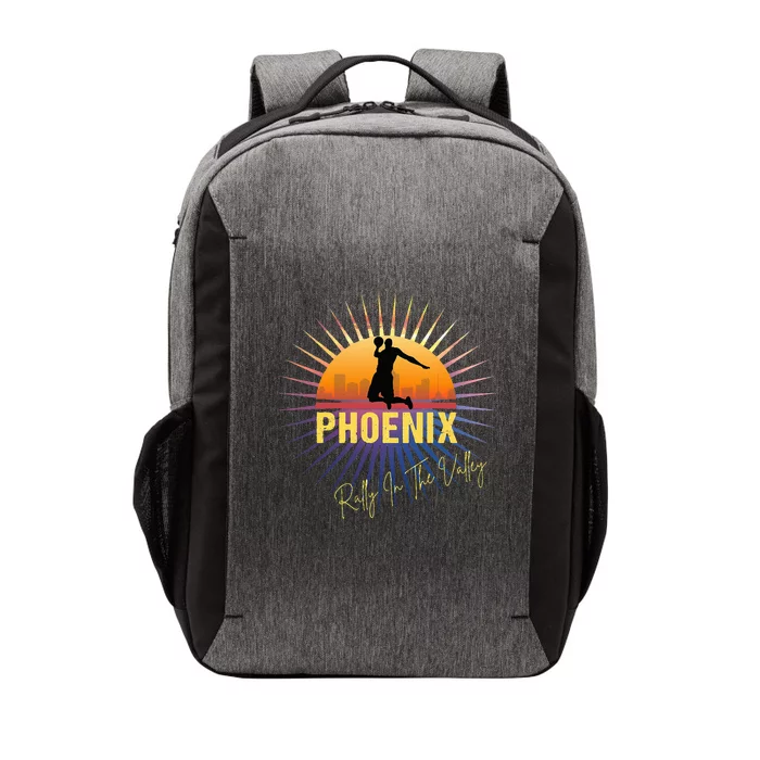 The Valley Oop Phoenix Basketball Retro Sunset Rally Tee Vector Backpack