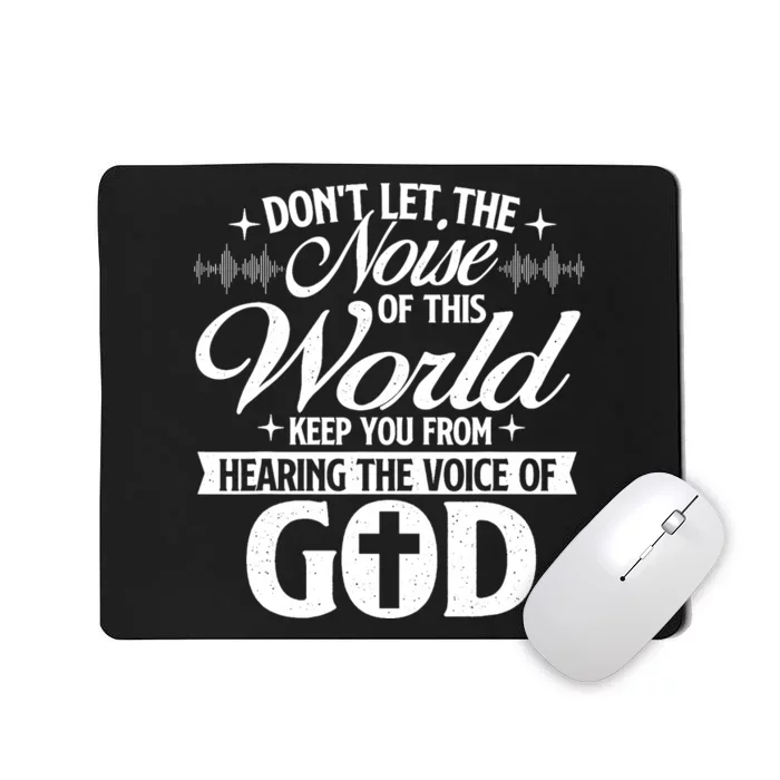 The Voice Of God Christian Faithg Religion Jesus Christ Mousepad