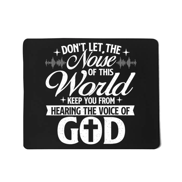 The Voice Of God Christian Faithg Religion Jesus Christ Mousepad