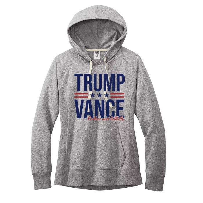 Trump Vance Outlaw And Hillbilly 2024 Election Women's Fleece Hoodie