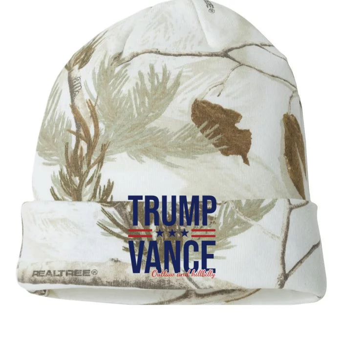 Trump Vance Outlaw And Hillbilly 2024 Election Kati - 12in Camo Beanie