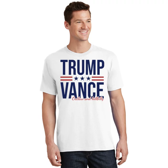 Trump Vance Outlaw And Hillbilly 2024 Election T-Shirt