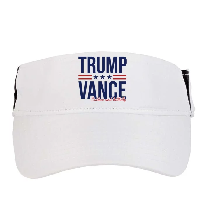 Trump Vance Outlaw And Hillbilly 2024 Election Adult Drive Performance Visor