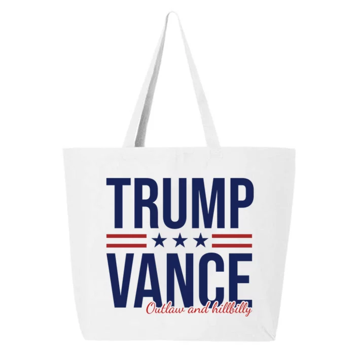 Trump Vance Outlaw And Hillbilly 2024 Election 25L Jumbo Tote