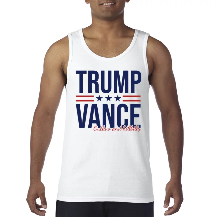 Trump Vance Outlaw And Hillbilly 2024 Election Tank Top