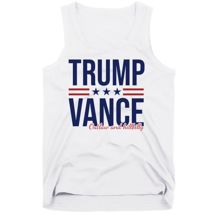 Trump Vance Outlaw And Hillbilly 2024 Election Tank Top