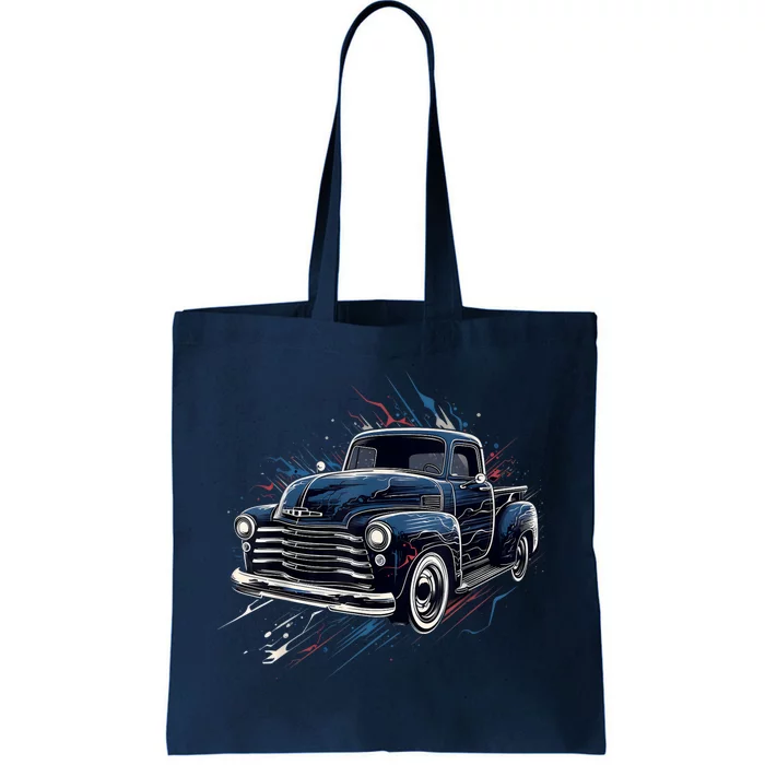 Truck Vintage Old Classic School American Pickup Retro Farm Tote Bag