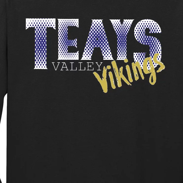 Teays Valley Oh Viking Pride Spirit Wear Tall Long Sleeve T-Shirt