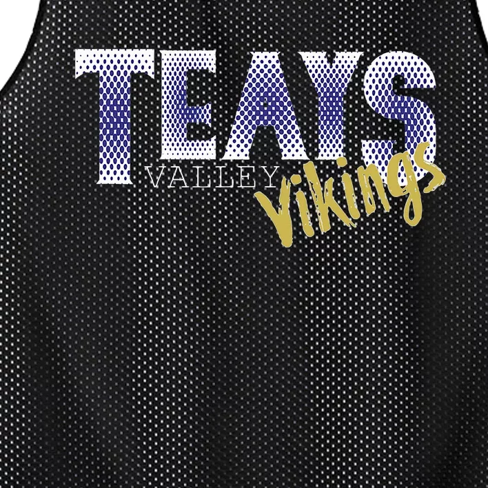 Teays Valley Oh Viking Pride Spirit Wear Mesh Reversible Basketball Jersey Tank