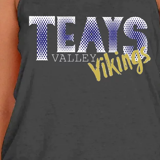 Teays Valley Oh Viking Pride Spirit Wear Women's Knotted Racerback Tank