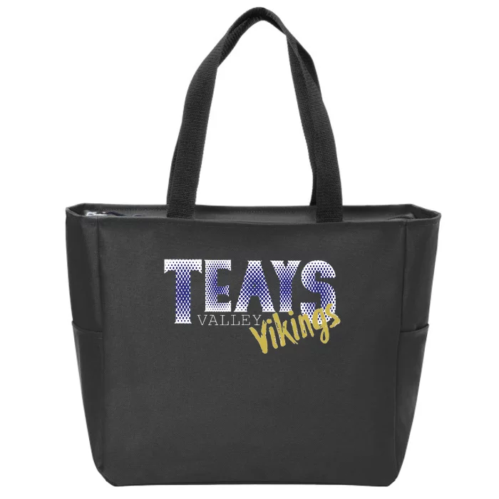 Teays Valley Oh Viking Pride Spirit Wear Zip Tote Bag