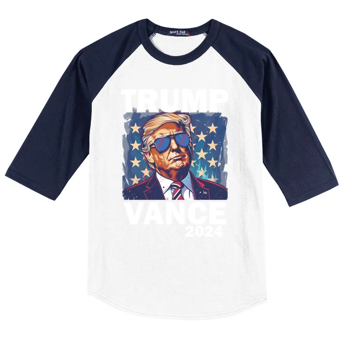 Trump Vance Presidential Election 2024 Gift Baseball Sleeve Shirt