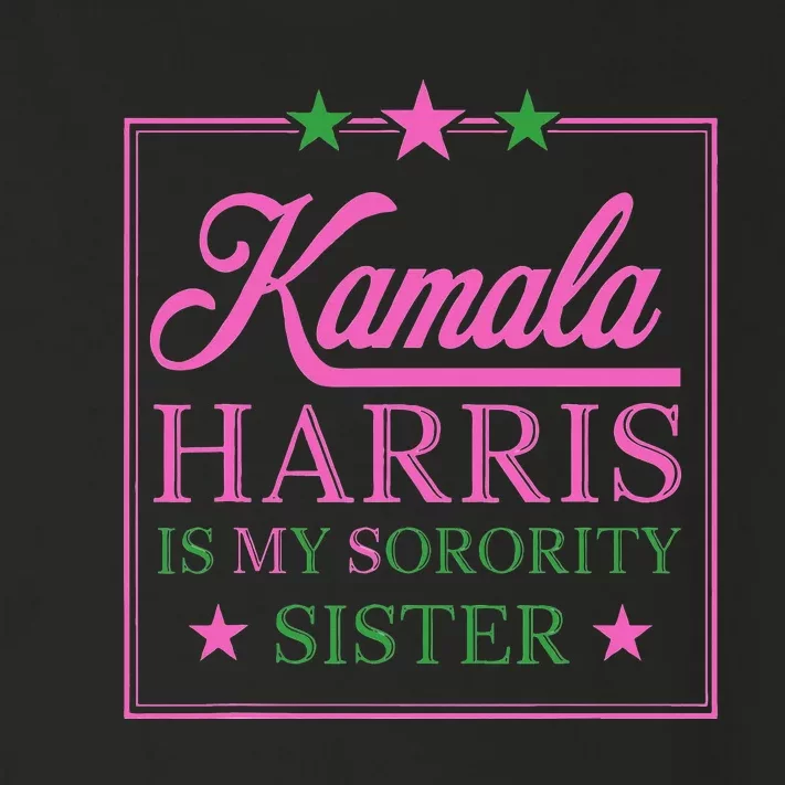 The Vice President Kamala Harris Is My Sorority Sister Toddler Long Sleeve Shirt