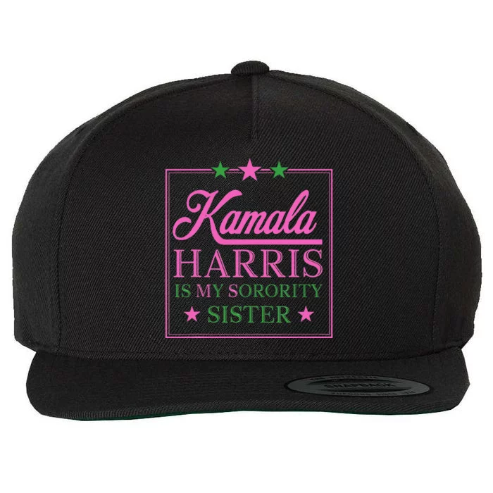 The Vice President Kamala Harris Is My Sorority Sister Wool Snapback Cap