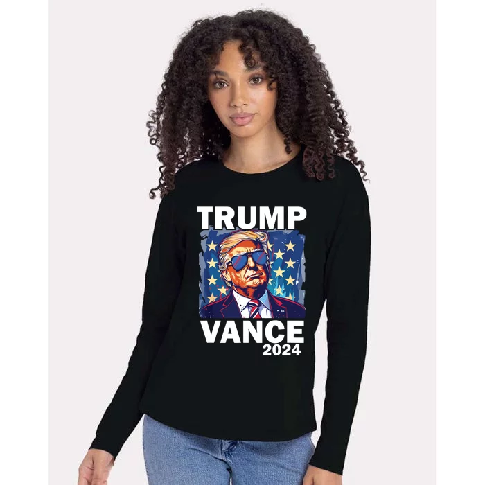 Trump Vance Presidential Election 2024 Womens Cotton Relaxed Long Sleeve T-Shirt