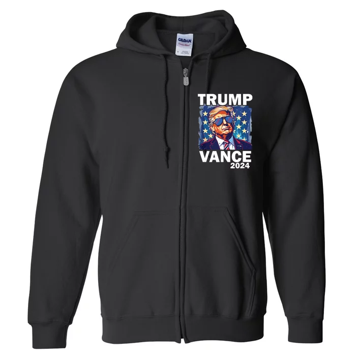 Trump Vance Presidential Election 2024 Full Zip Hoodie