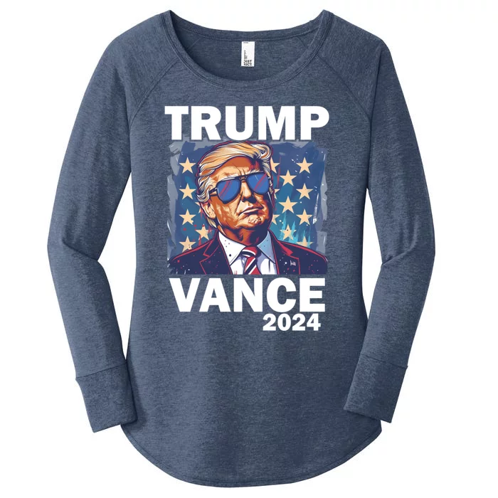 Trump Vance Presidential Election 2024 Gift Women's Perfect Tri Tunic Long Sleeve Shirt