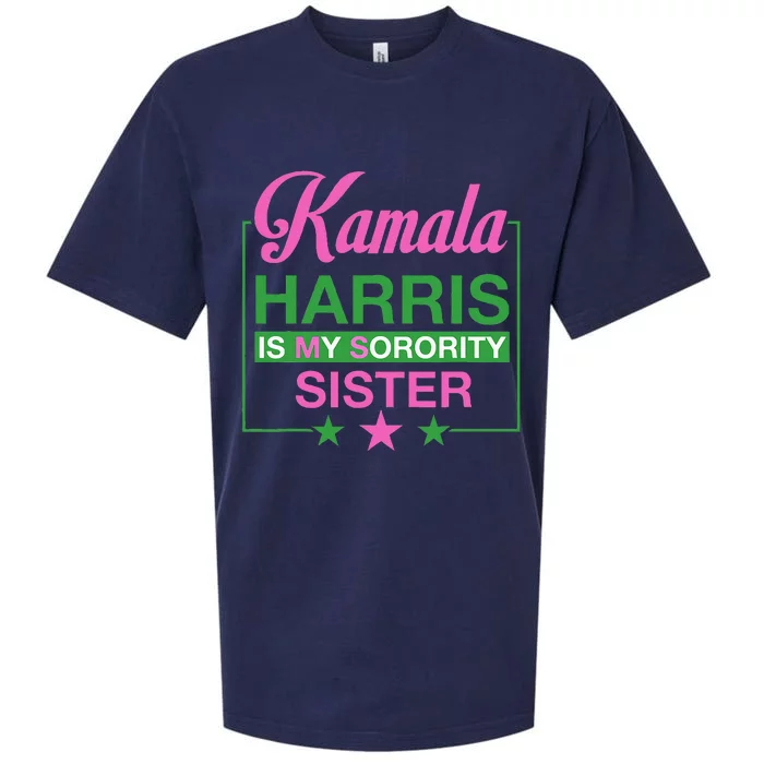 The Vice President Kamala Harris Is My Sorority Sister Sueded Cloud Jersey T-Shirt