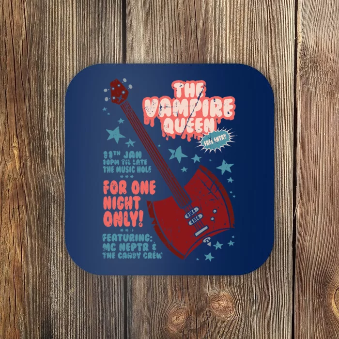 The Vampire Queen Music Poster Coaster