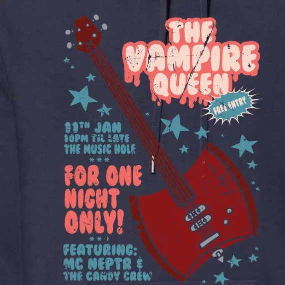 The Vampire Queen Music Poster Premium Hoodie