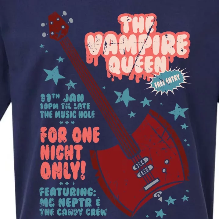 The Vampire Queen Music Poster Sueded Cloud Jersey T-Shirt