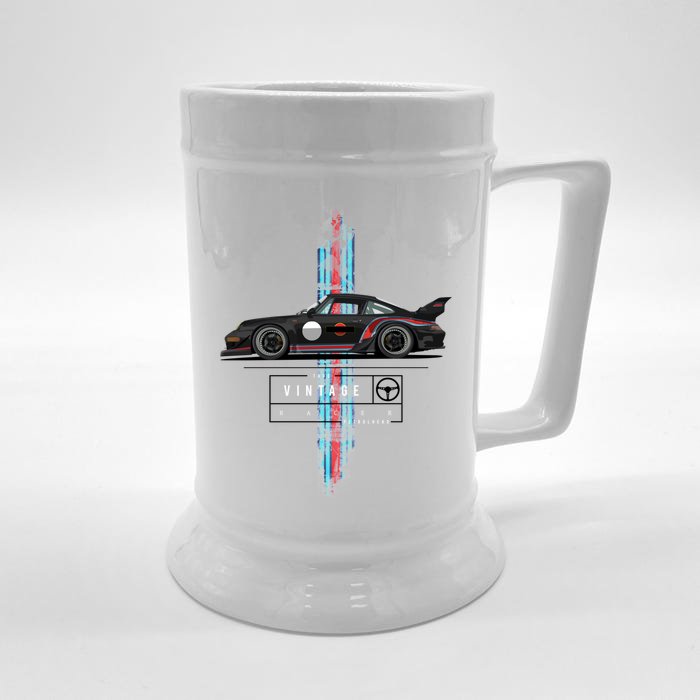 True Vintage Racer (2) Front & Back Beer Stein